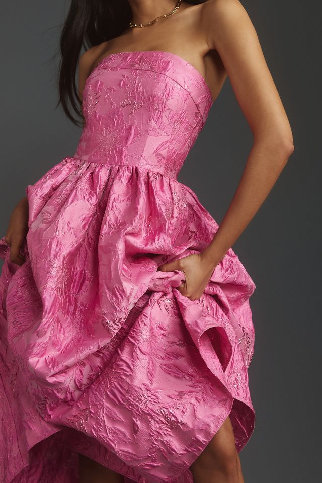 Shoshanna Dana Strapless Jacquard Dress #2