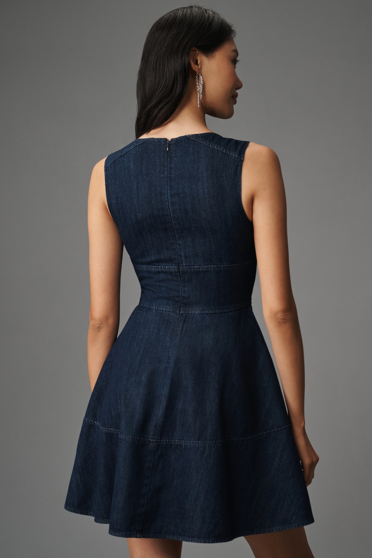 Shoshana Sleeveless Denim Mini Dress