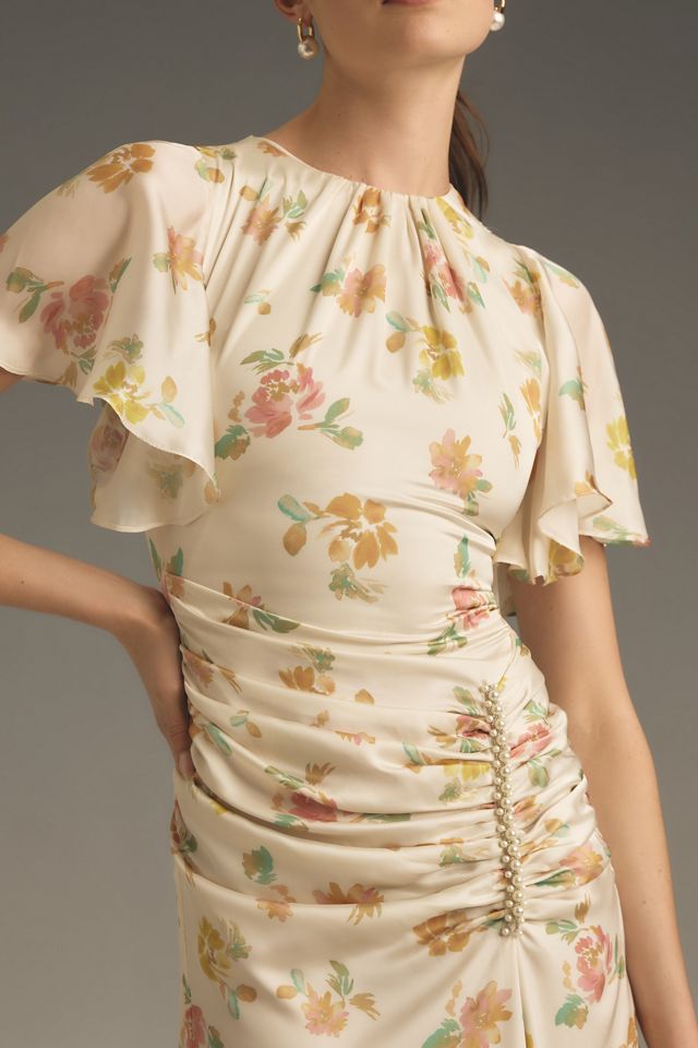 chinese dress ladies Anna-Kaci Women's Plus Size Casual Round Neck Flutter Short Sleeve Ela main image 1