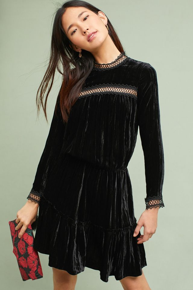 Shoshanna Velvet Lace Dress #1