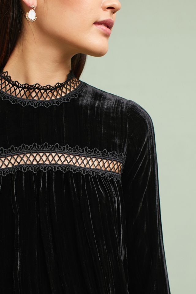 Shoshanna Velvet Lace Dress #2