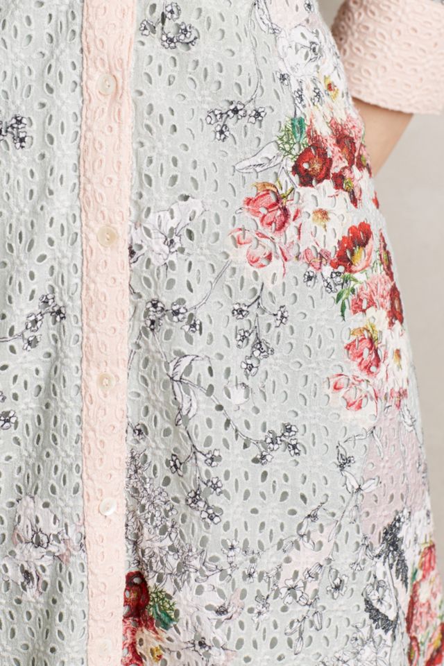 Bloomed Eyelet Shirtdress #2