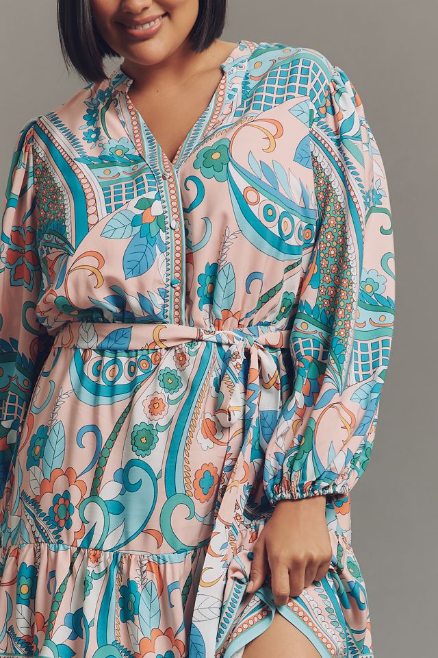 Adrianna Papell Plus Printed Mini Dress #1