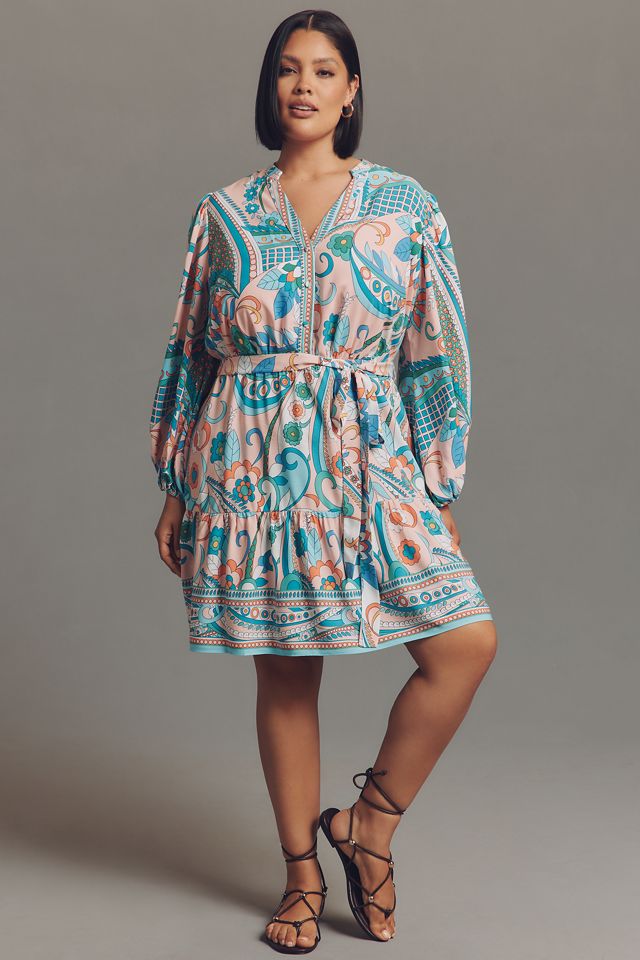 Adrianna Papell Plus Printed Mini Dress #3