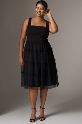 chinese dress ladies Off Shoulder Beaded Floral Lace Midi Dress In Navy Blush main image 0