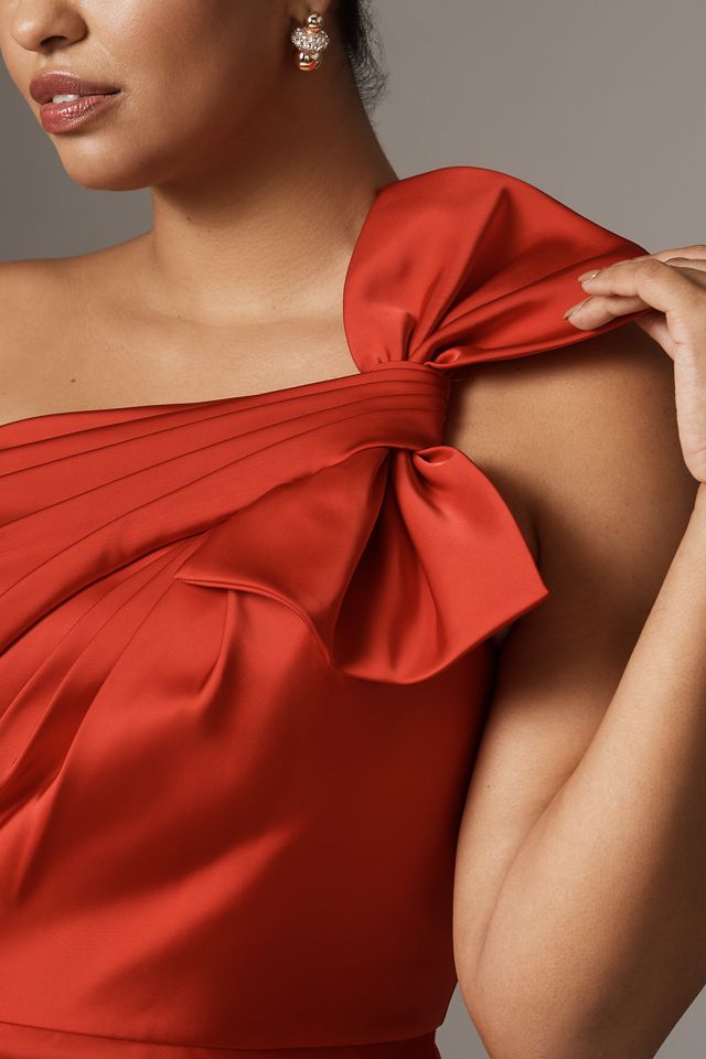 Adrianna Papell Plus Sleeveless Satin Mini Dress | Anthropologie
