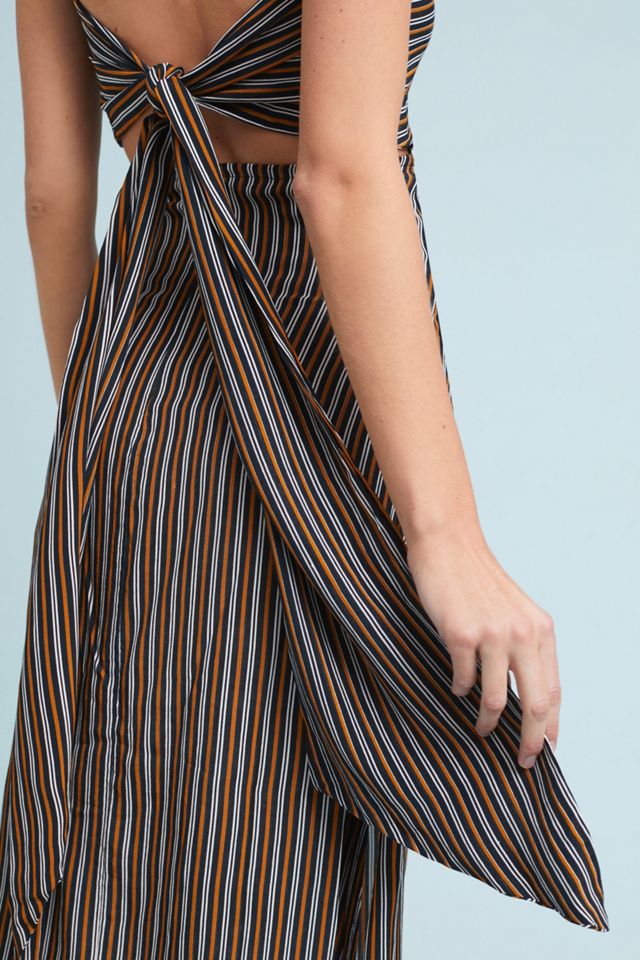 Faithfull Striped Bow-Back Dress #3