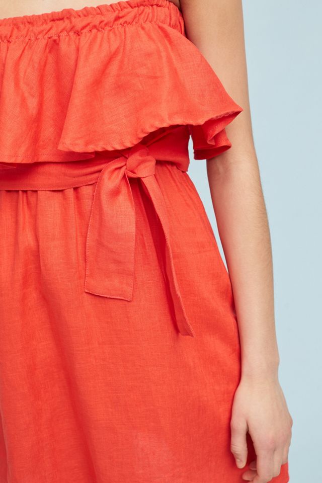 Faithfull Ruffled Linen Dress #1