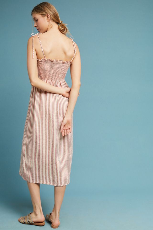 Faithfull Brighton Linen Dress | Anthropologie