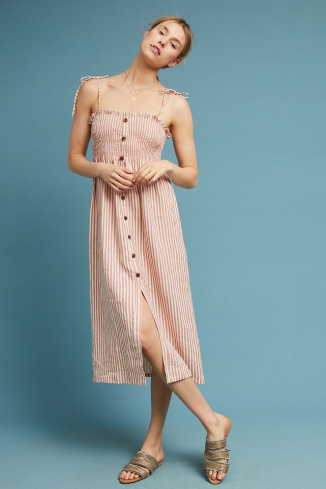Faithfull Brighton Linen Dress | Anthropologie