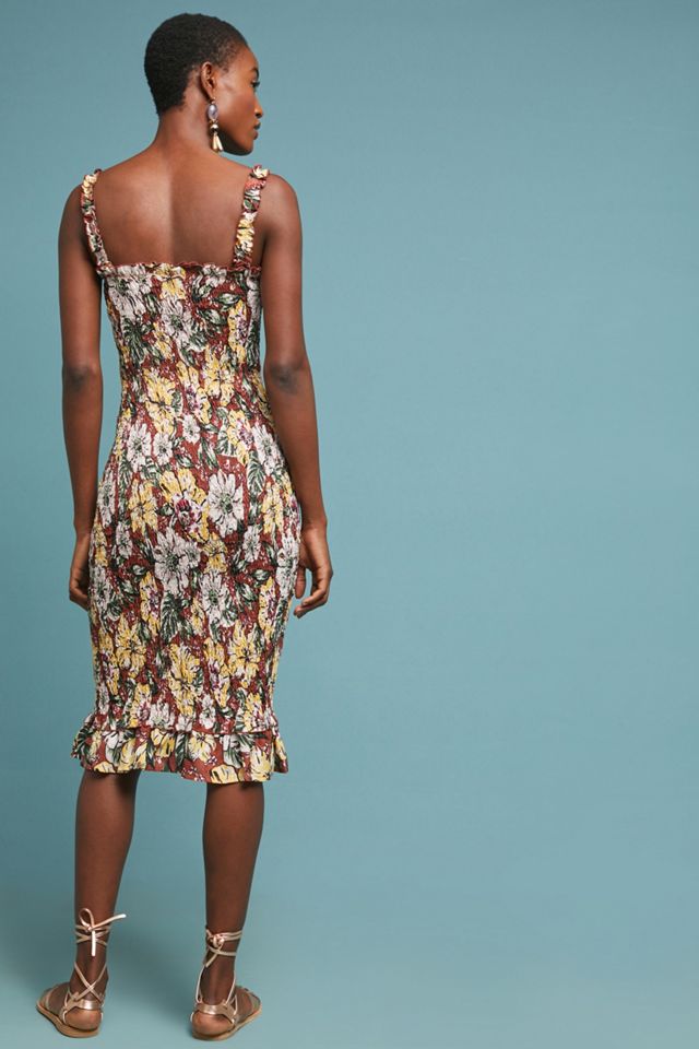 Faithfull Smocked Linen Dress #2