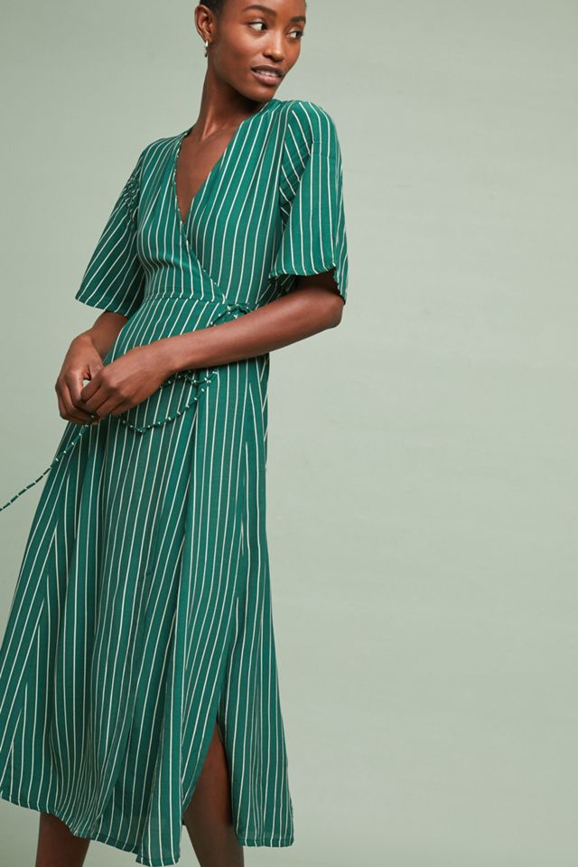 Faithfull Paseo Striped Wrap Dress #2