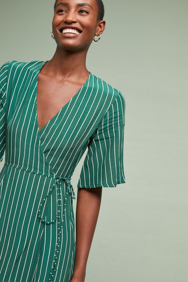 Faithfull Paseo Striped Wrap Dress #3