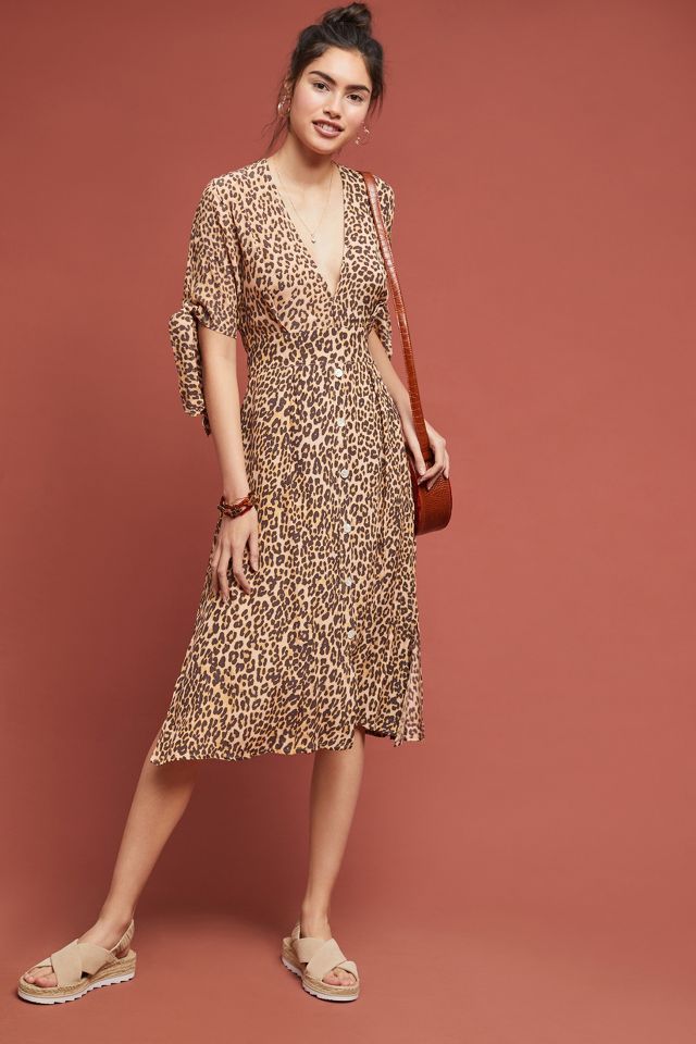 Faithfull the brand leopard dress on sale