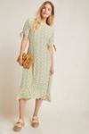 faithfull emilia midi dress Faithfull The Brand Emilia Midi Dress in Blue Motif XS