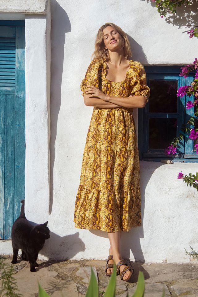 Faithfull Dawn Linen Maxi Dress | Anthropologie