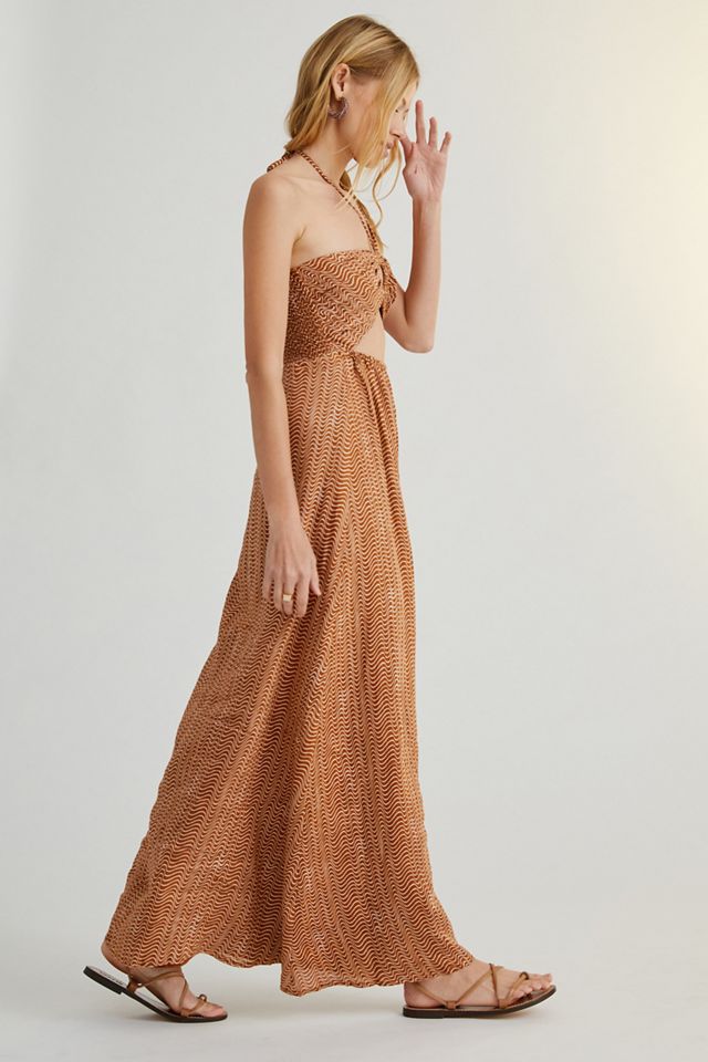 Faithfull Cutout Linen Midi Dress #2