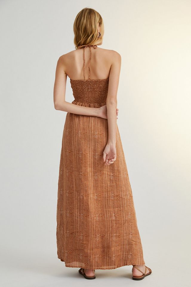 Faithfull Cutout Linen Midi Dress #4