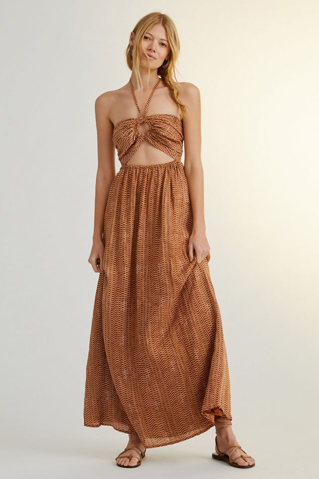 Faithfull Cutout Linen Midi Dress #5