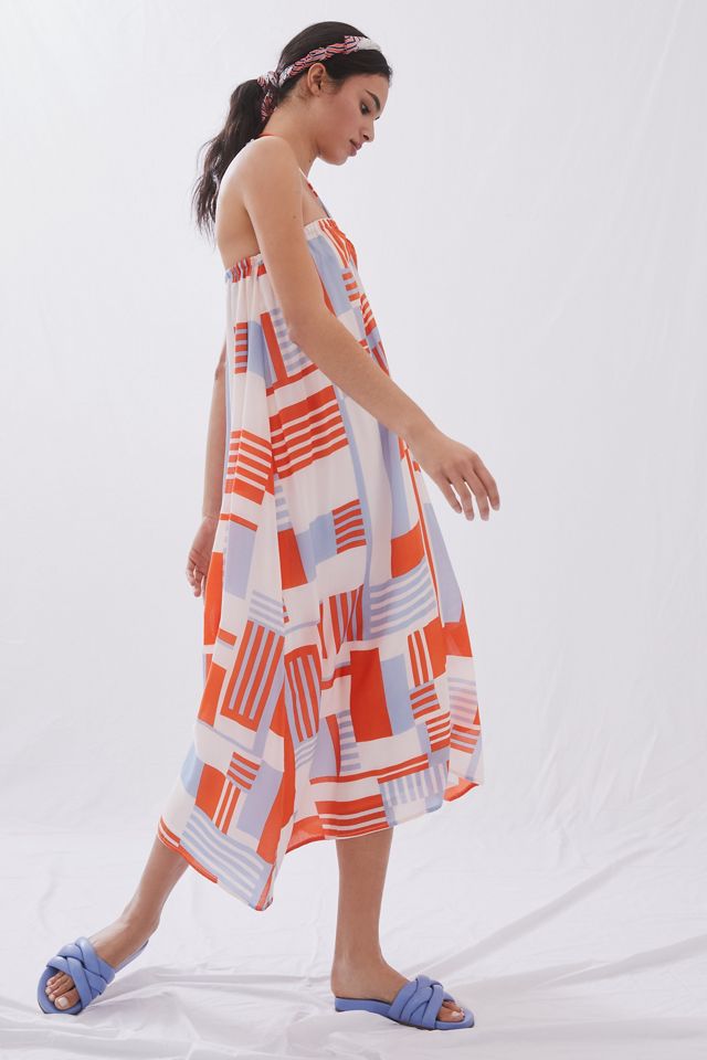 Faithfull Geo Halter Midi Dress #1