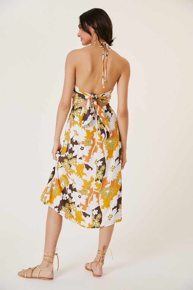 Faithfull Side-Cutout Halter Dress #3