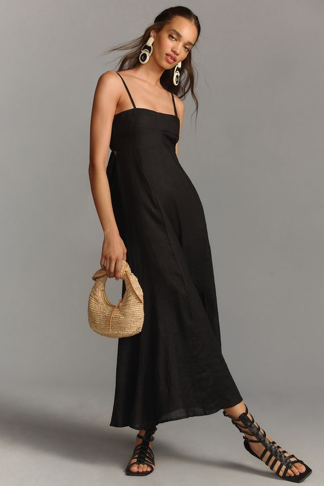 fait par foutch adrienna linen-trimmed cotton-blend tuxedo mini dress ADRIENNA DRESS main image 0