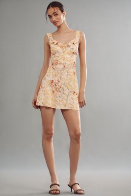 Robe Mini Volantée Sans Manches Faithfull