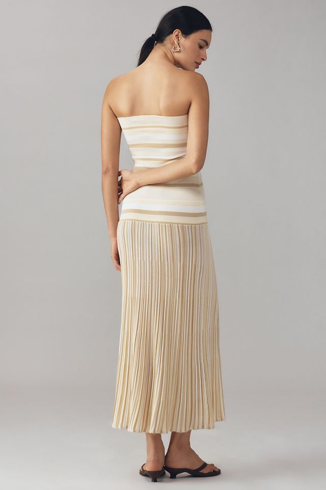Faithfull Drop-Waist Midi Tube Dress | Anthropologie
