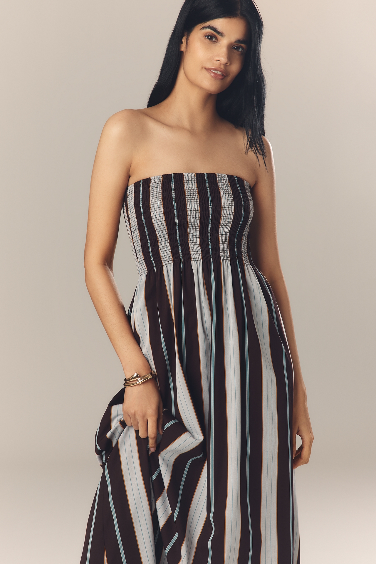 Faithfull Sanya Strapless Maxi Dress