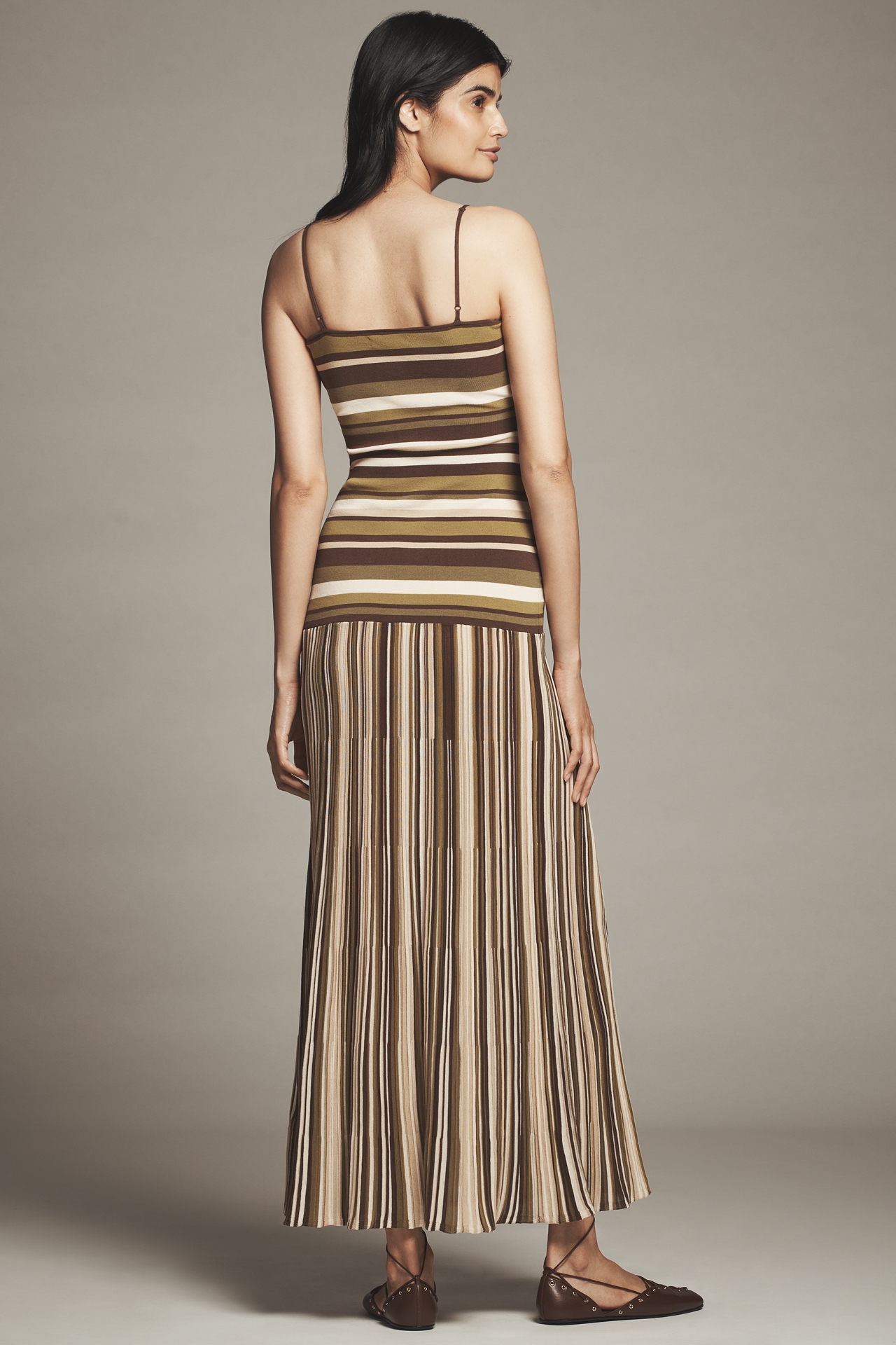 Faithfull The Brand Esenia Drop-Waist Knit Dress