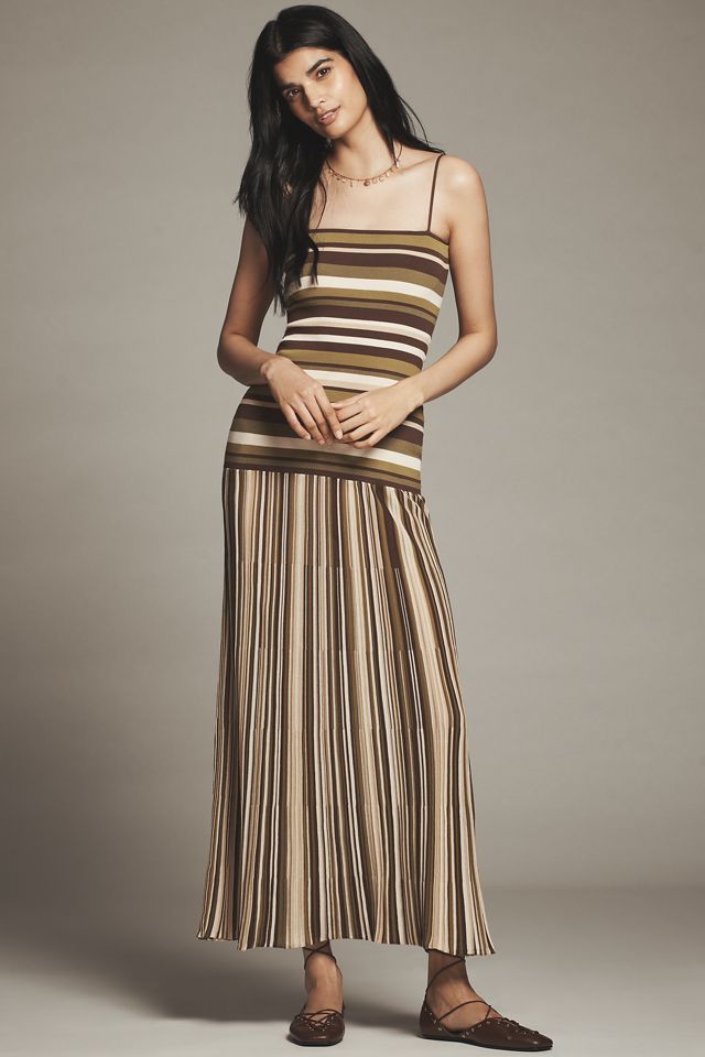 Faithfull The Brand Esenia Drop-Waist Knit Dress