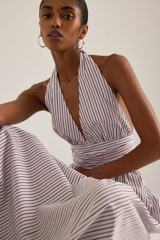 Faithfull The Brand Lido Halter Maxi Dress | Anthropologie UK