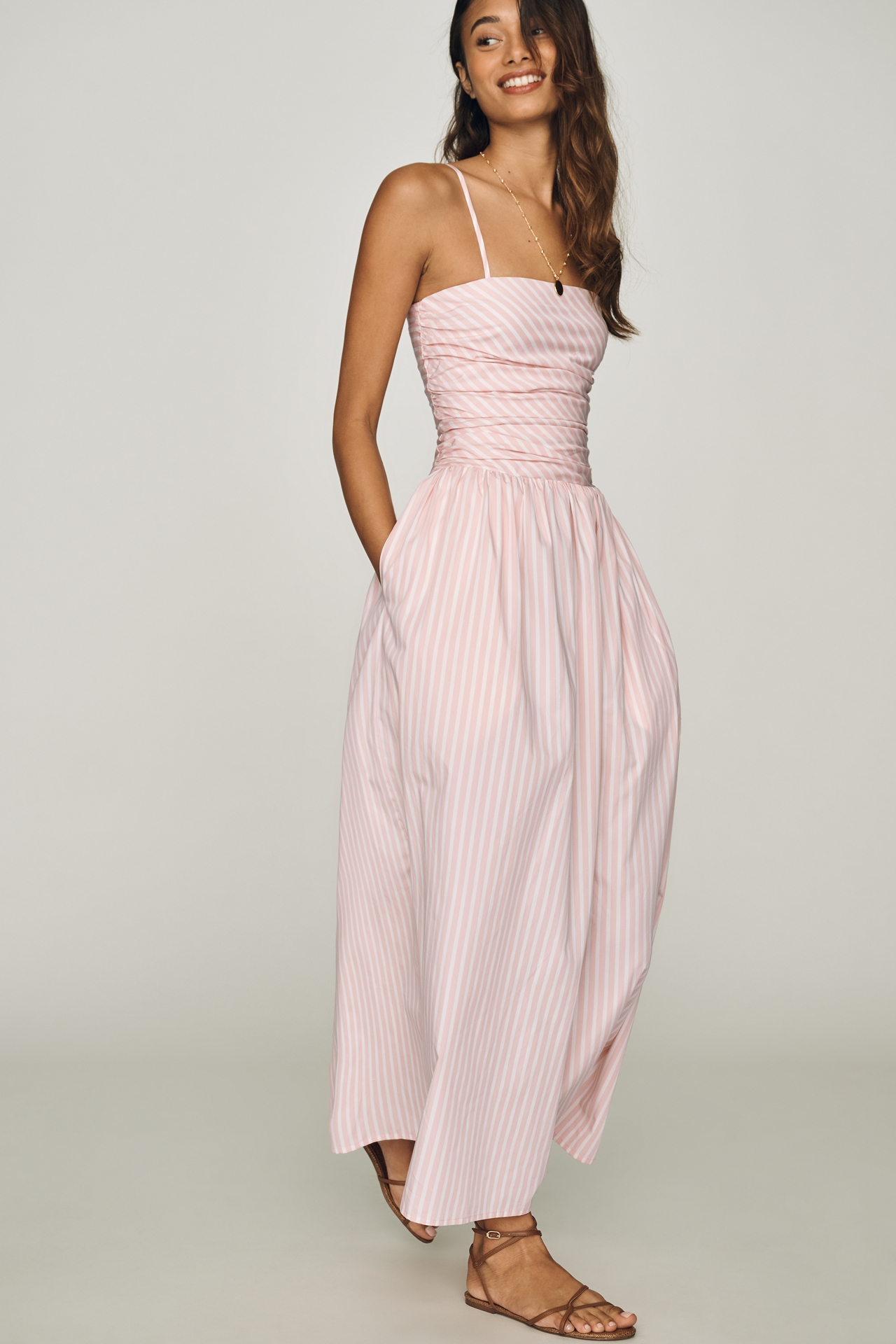 Faithfull Portilligat Cotton Midi Dress