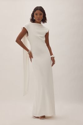 fitted lace wedding dress BRIDGETTE MAXI – Villains Clothing Online main image 1
