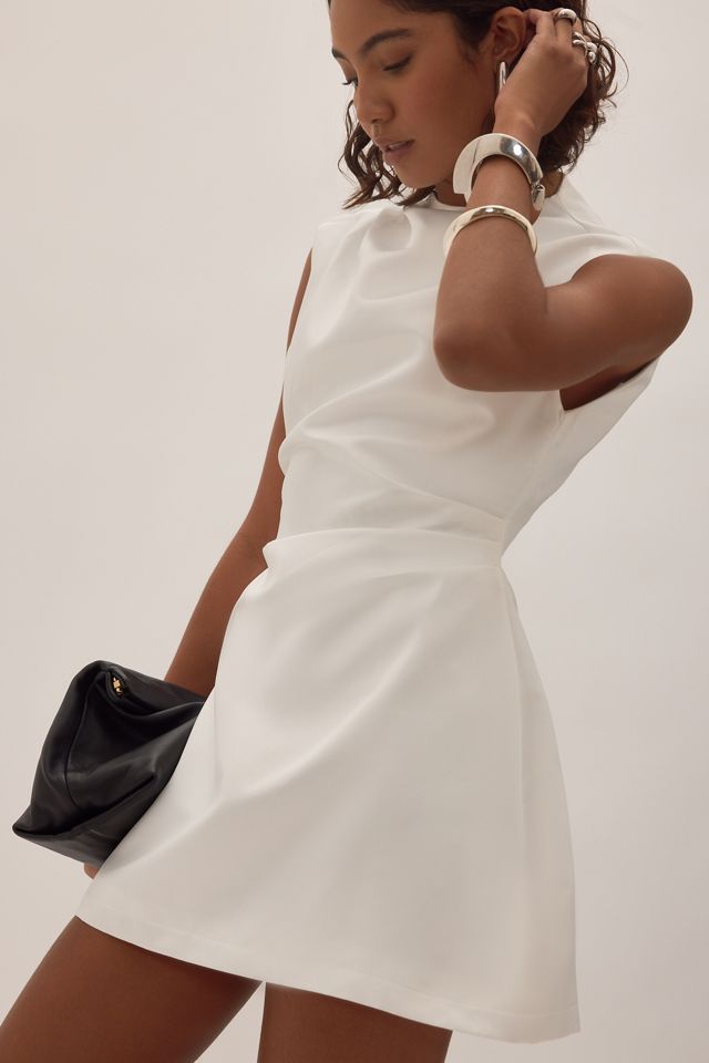 Odd Muse Satin High-Neck Mini Dress #5