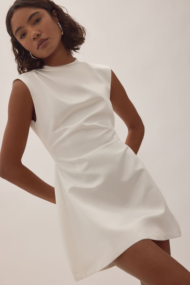 Odd Muse Satin High-Neck Mini Dress #4