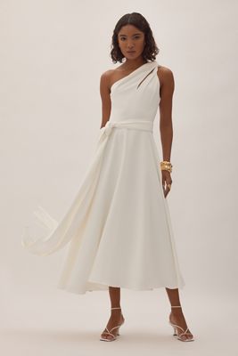 Odd Muse Asymmetric Midi Dress
