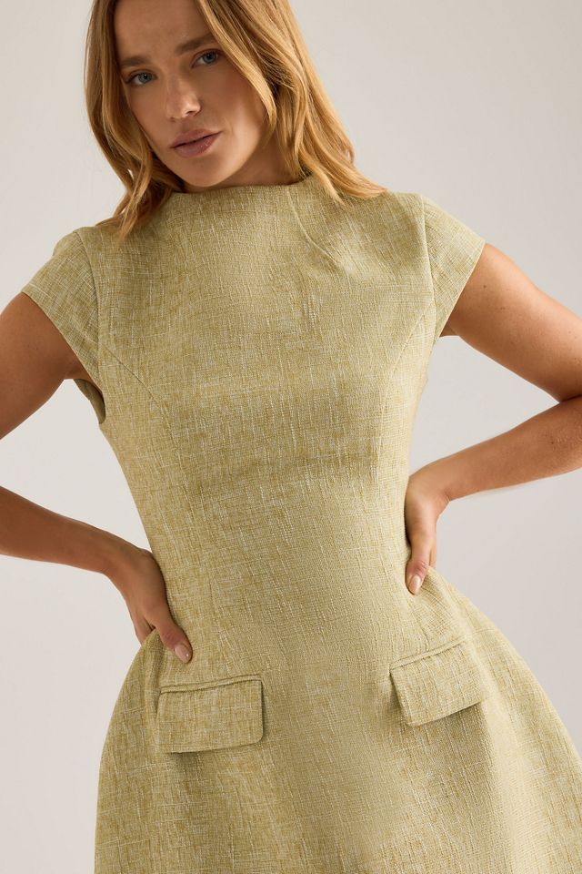 Odd Muse Tweed Cap-Sleeve Mini Dress #2