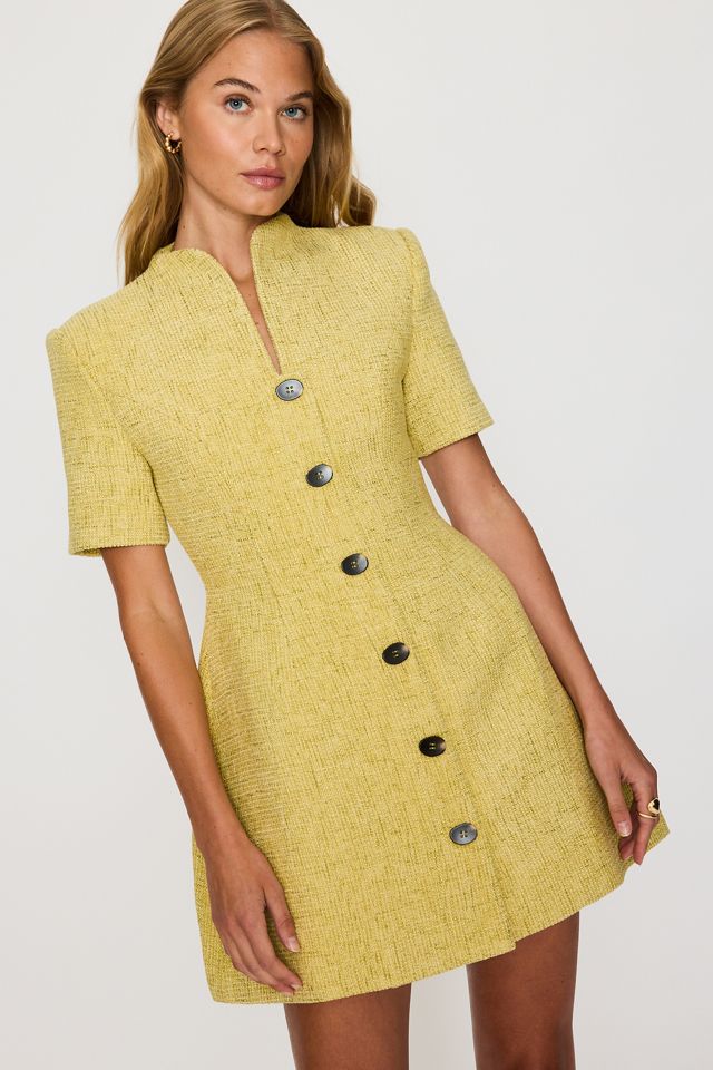 Odd Muse Boucle Button-Front Mini Dress #1