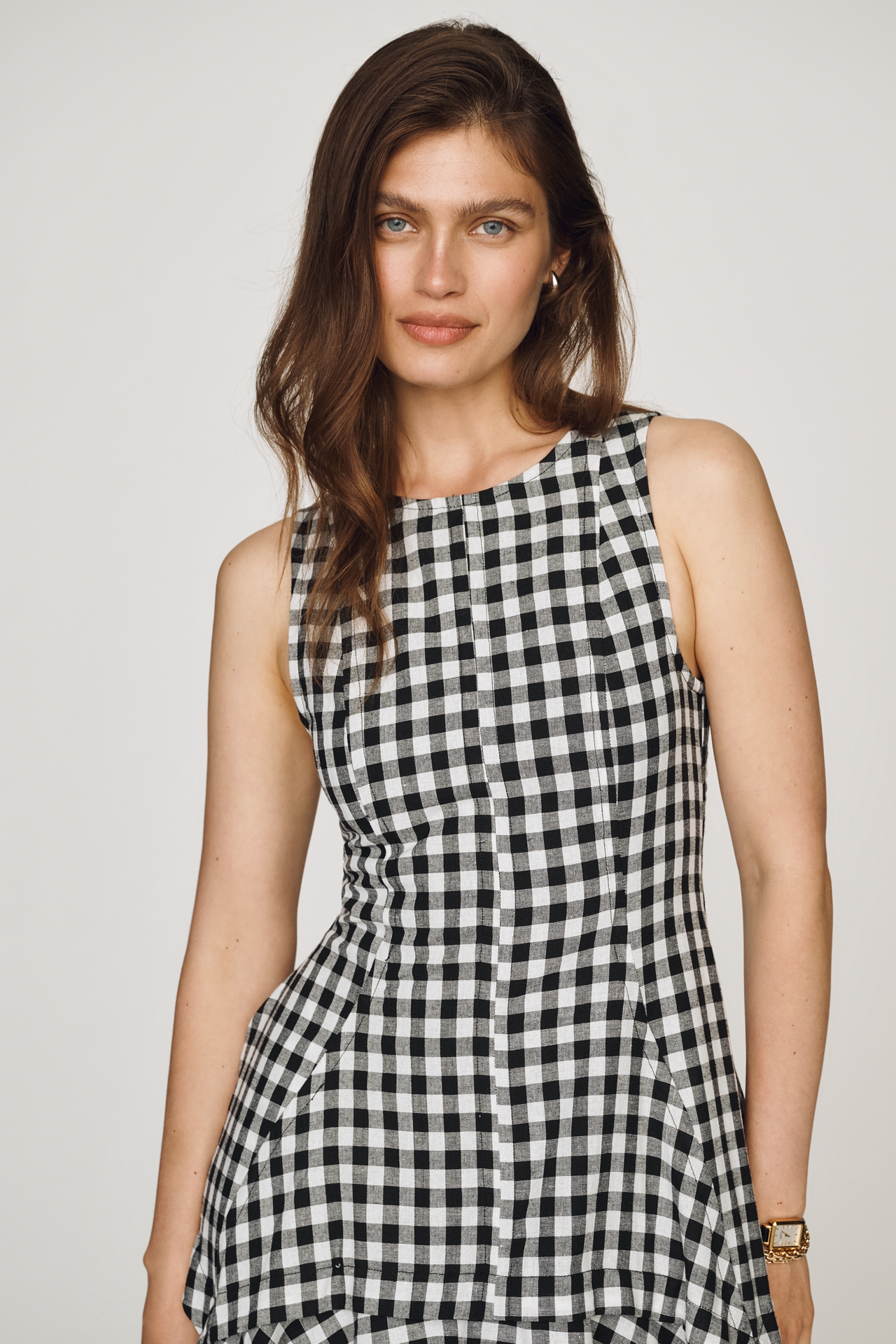 a.ren Maelle Drop-Waist Midi Dress