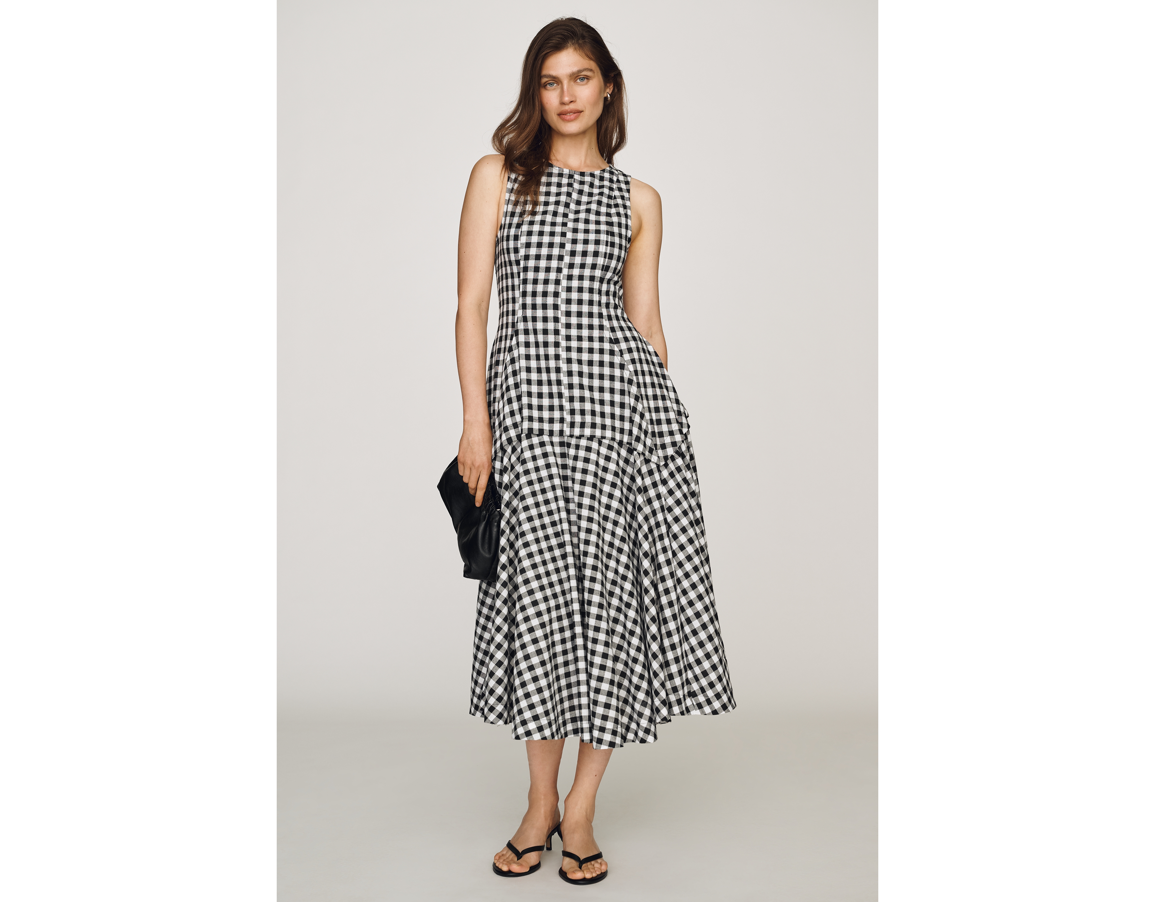 a.ren Maelle Drop-Waist Midi Dress