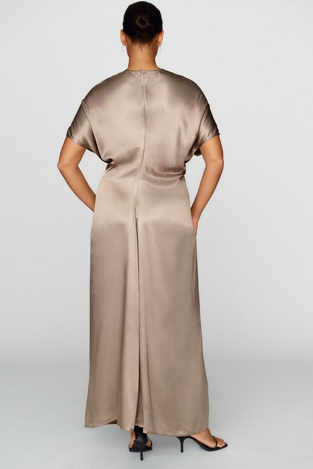 a.ren Draped Slip Maxi Dress #7