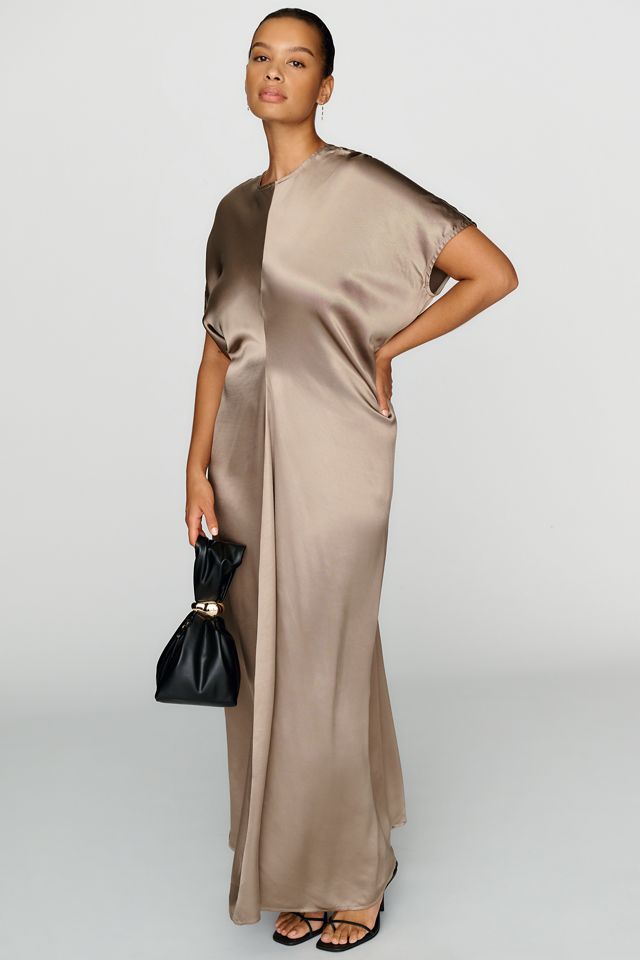 a.ren Draped Slip Maxi Dress #4