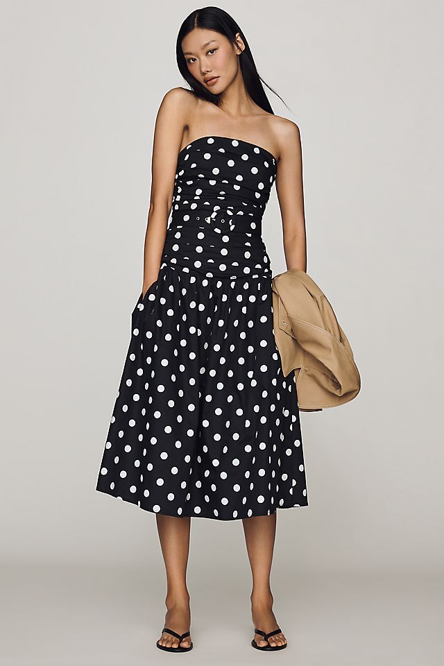 anthropologie strapless dress Endless Rose Floral Appliqu Maxi Complete with an ultra Somerset Strapless Mini Dress by