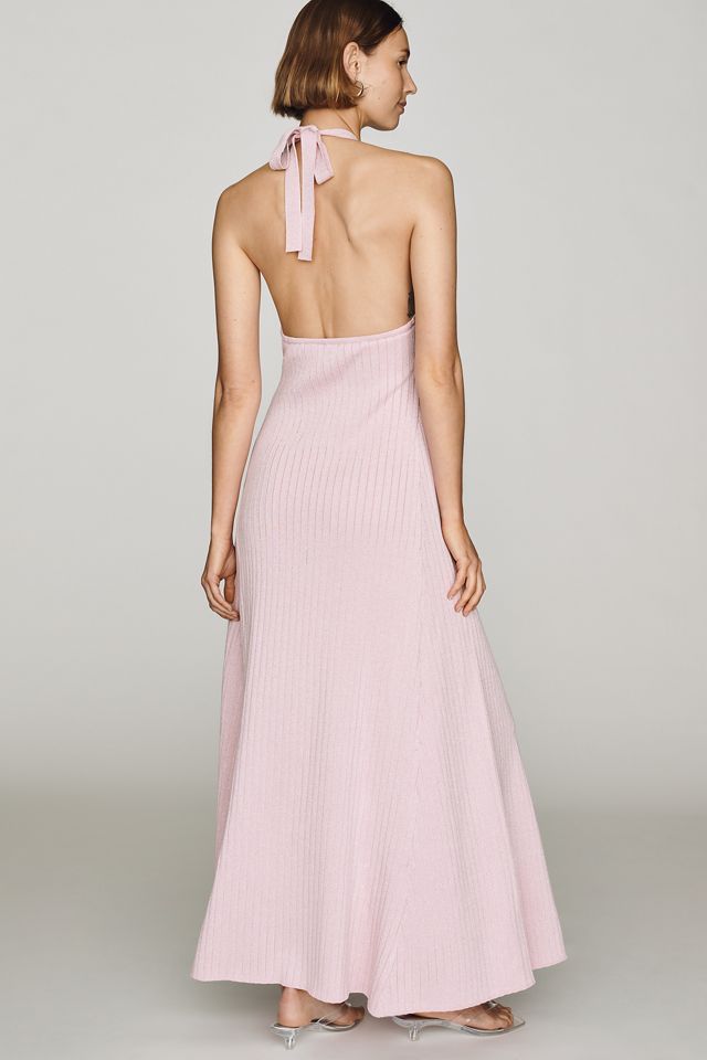 Elevator Disco Halter Midi Dress #3
