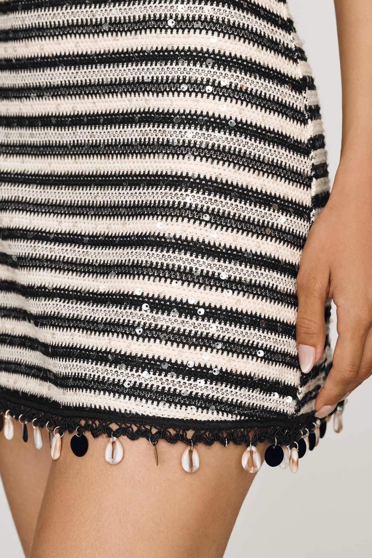 Elevator Disco Moonlight Halter Mini Dress