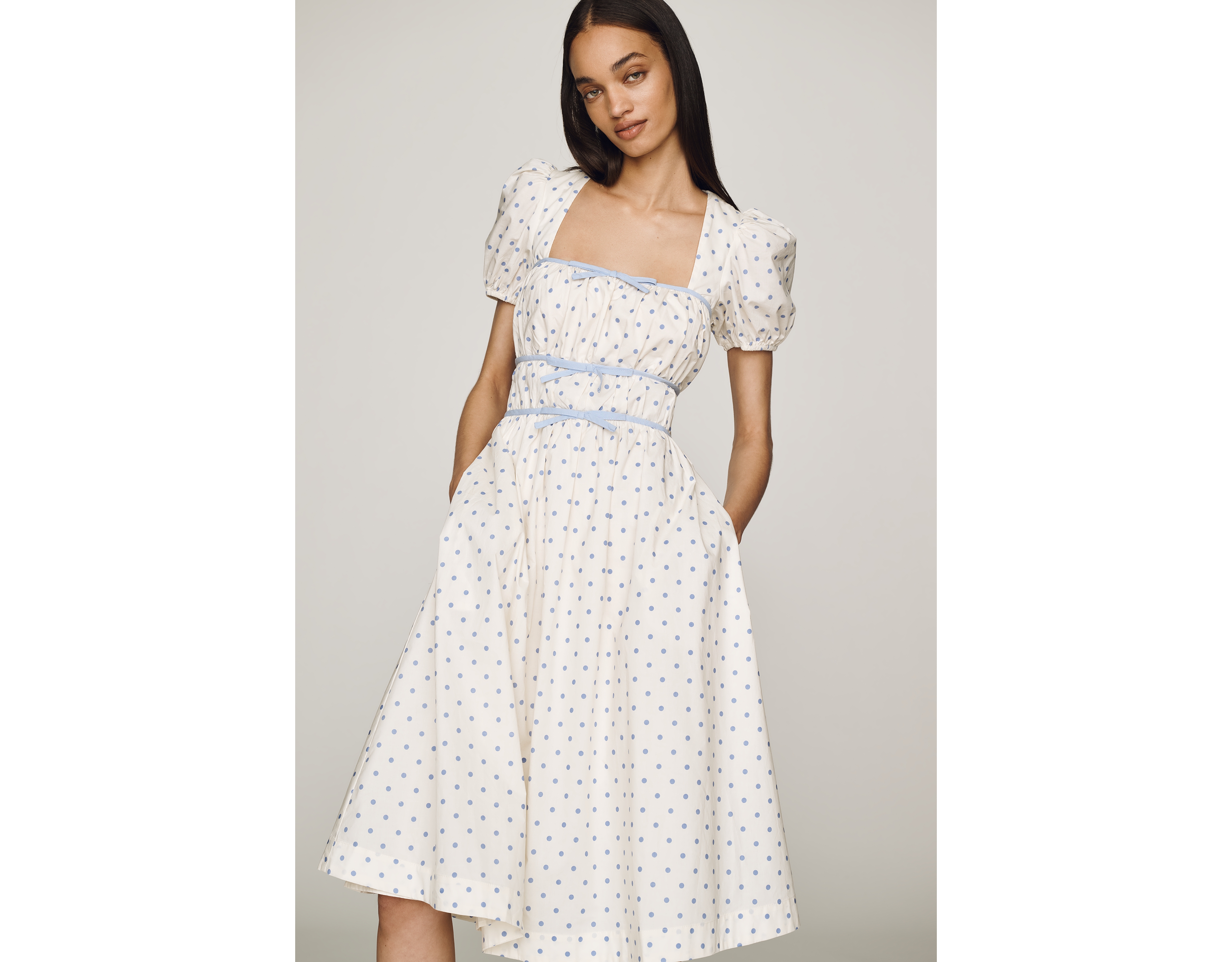 Elevator Disco Miss Me 100% Cotton Midi Dress