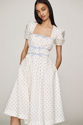 Elevator Disco Miss Me 100% Cotton Midi Dress