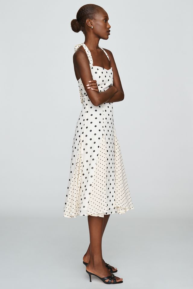 Elevator Disco Polka Dot Halter Dress #2