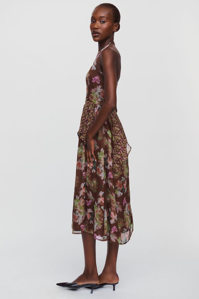 Elevator Disco Scarlet 100% Cotton Midi Dress #2